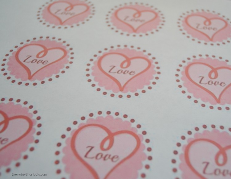 valentine jar topper printables