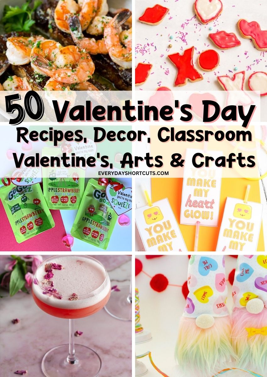 Valentine's Day Recipes and arts and crafts
