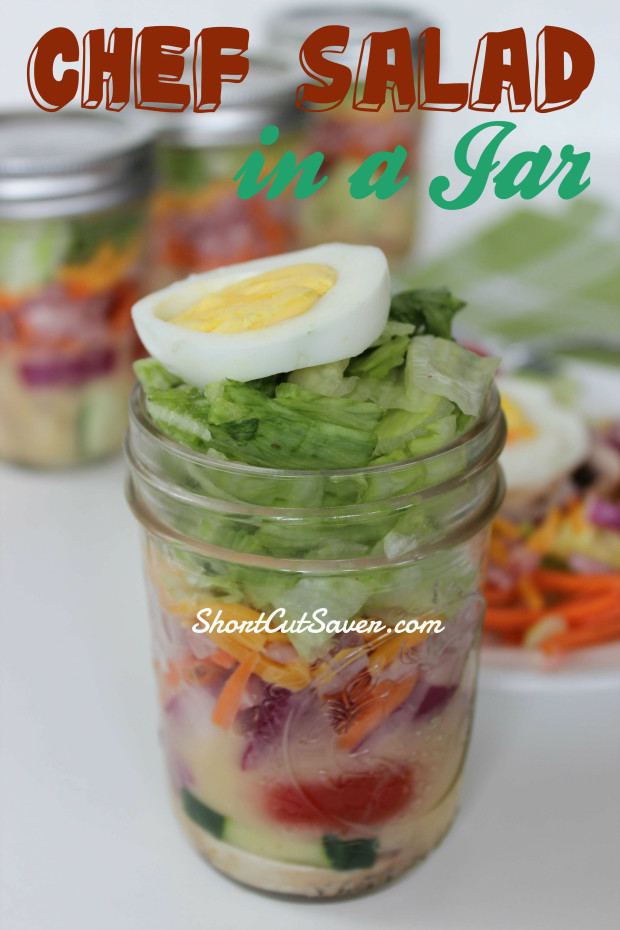 Chef Salad in a Jar