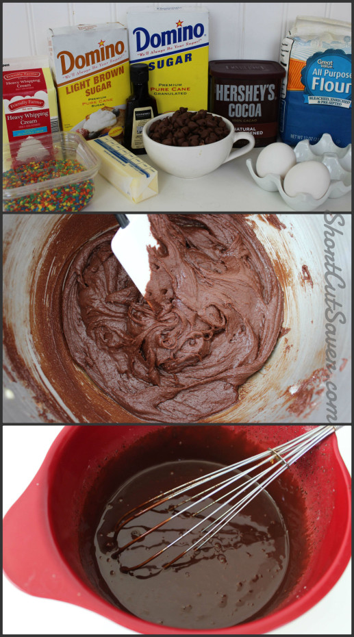 Copycat Cosmic Brownie ingredients