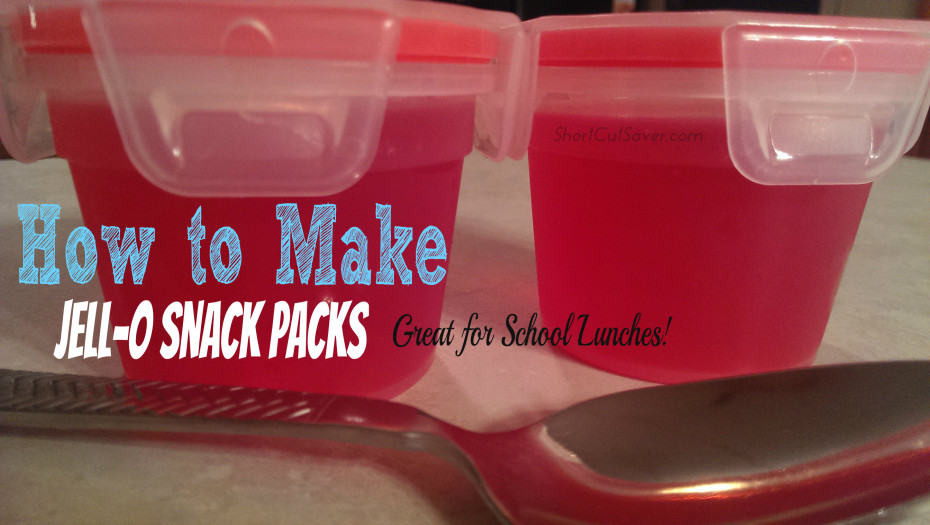 Homemade Jell-O Snack Packs