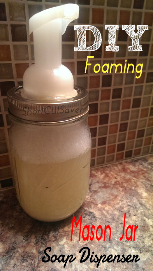 diy foaming mason jar soap dispenser