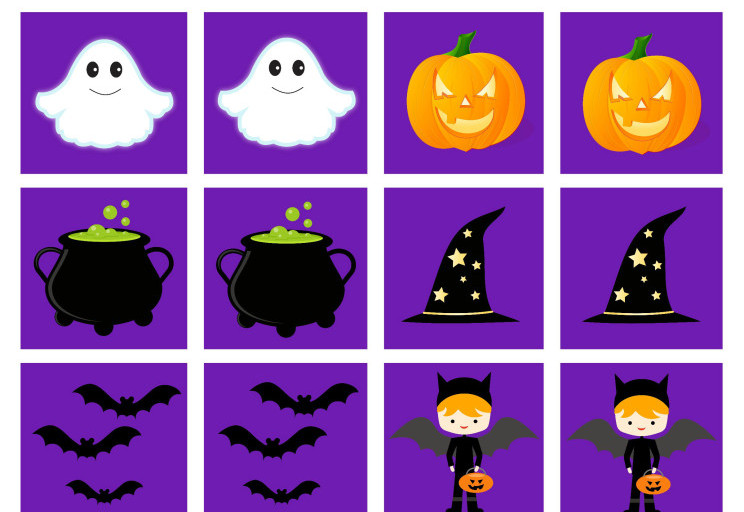 FREE Printable Halloween Memory Game - Everyday Shortcuts