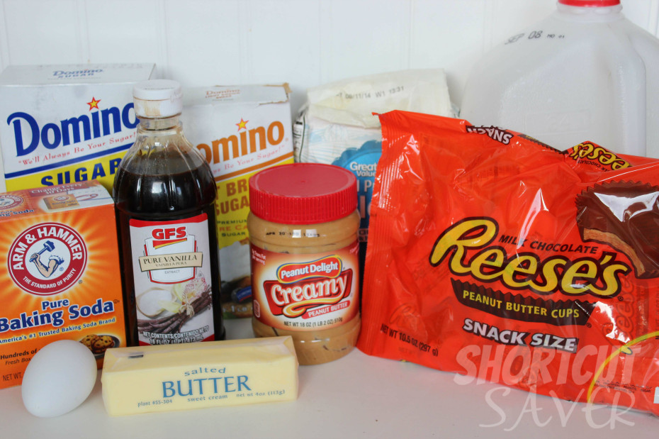 Peanut Butter Cup Blondies Ingredients