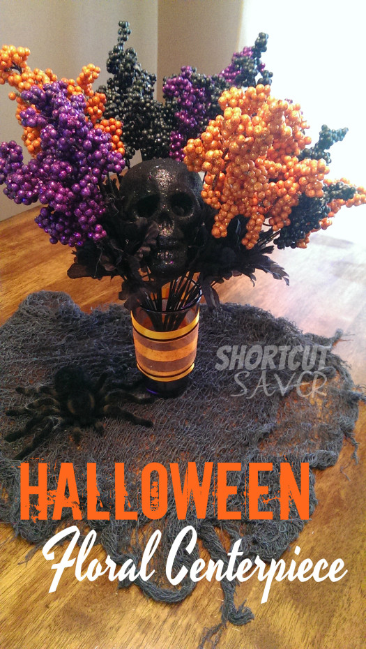 halloween floral centerpiece