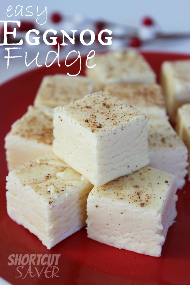 easy eggnog fudge