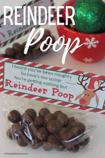 Reindeer Poop + FREE Printable Bag Toppers - Everyday Shortcuts