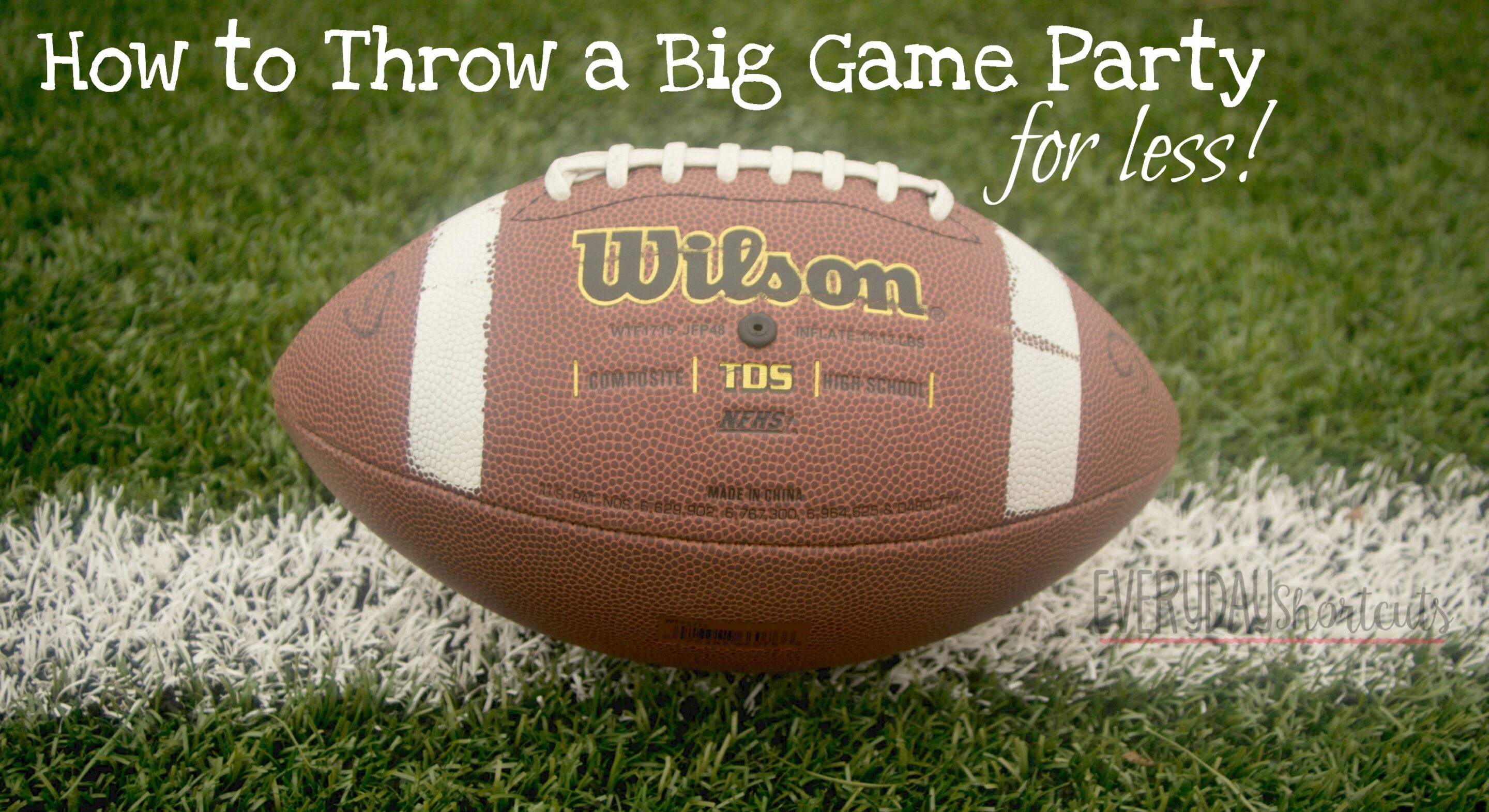 big game party for less