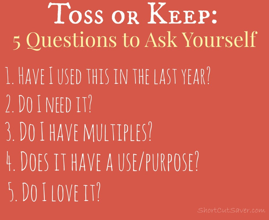 31 Days to Declutter Your Home & Live Life Simply: Toss or Keep