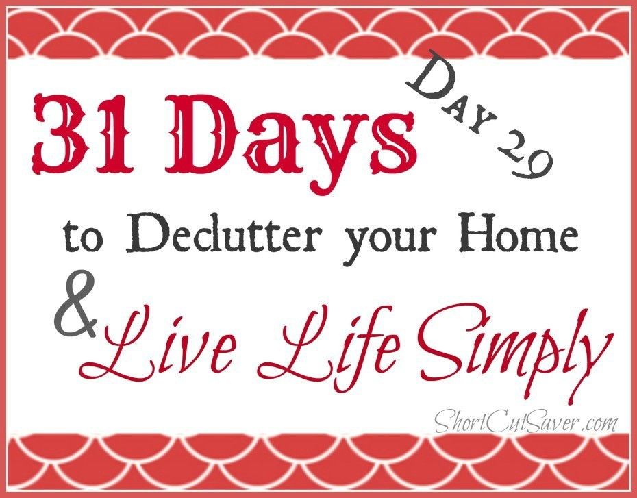 31 Days to Declutter Your Home & Live Life Simply: Cookbooks & Recipes