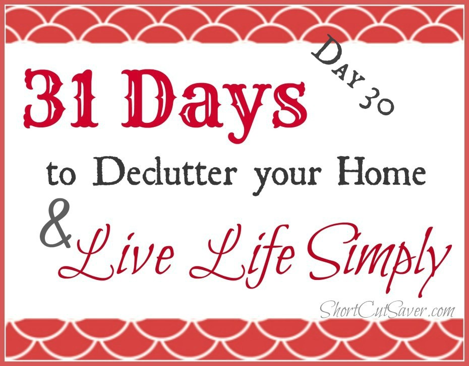 declutter your home in 30 days