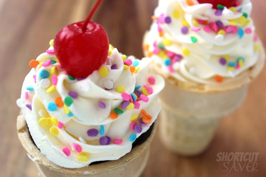 ice cream cone cup cakes
