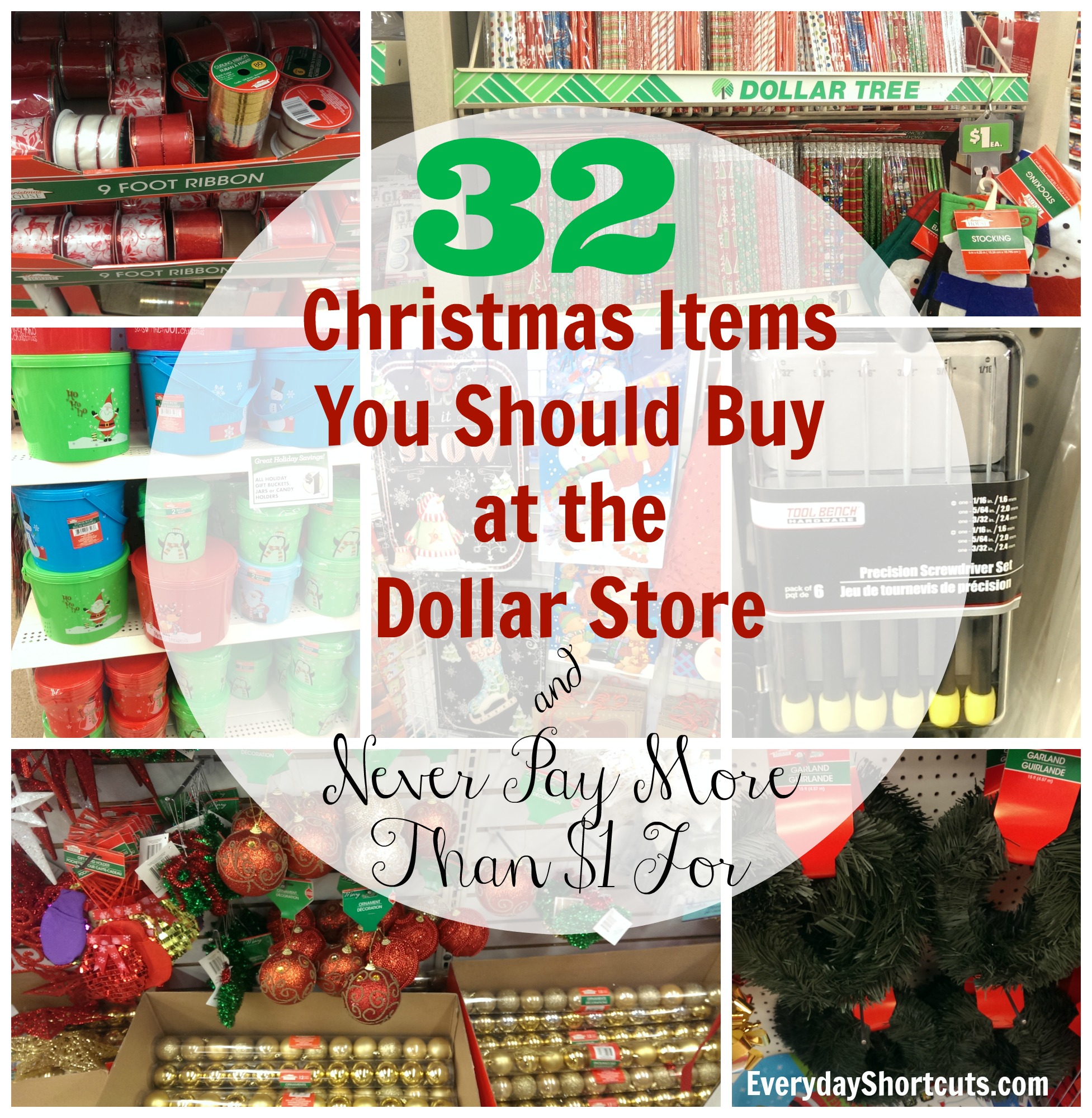 christmas items you should buy at the dollar store