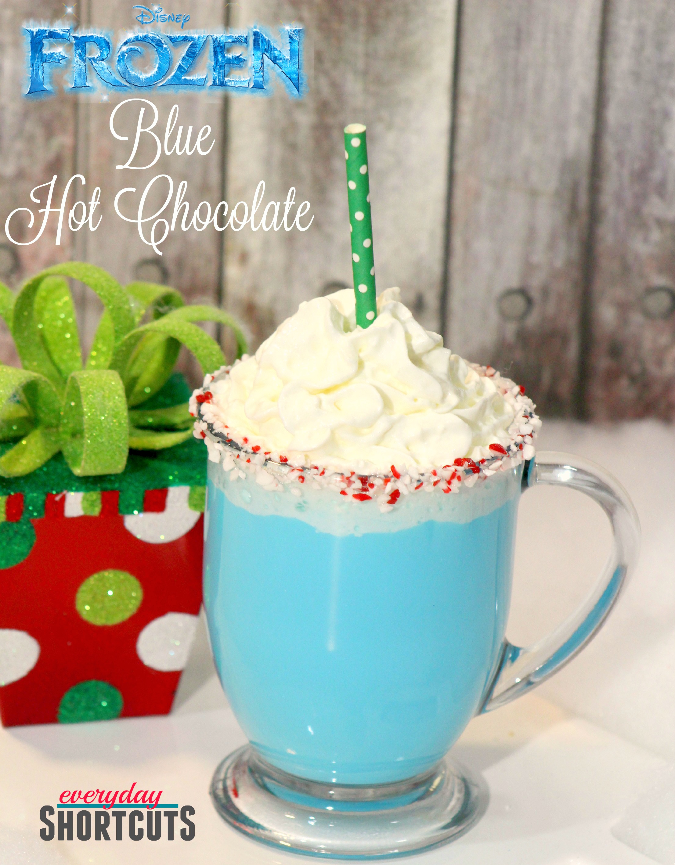 disney frozen blue hot chocolate