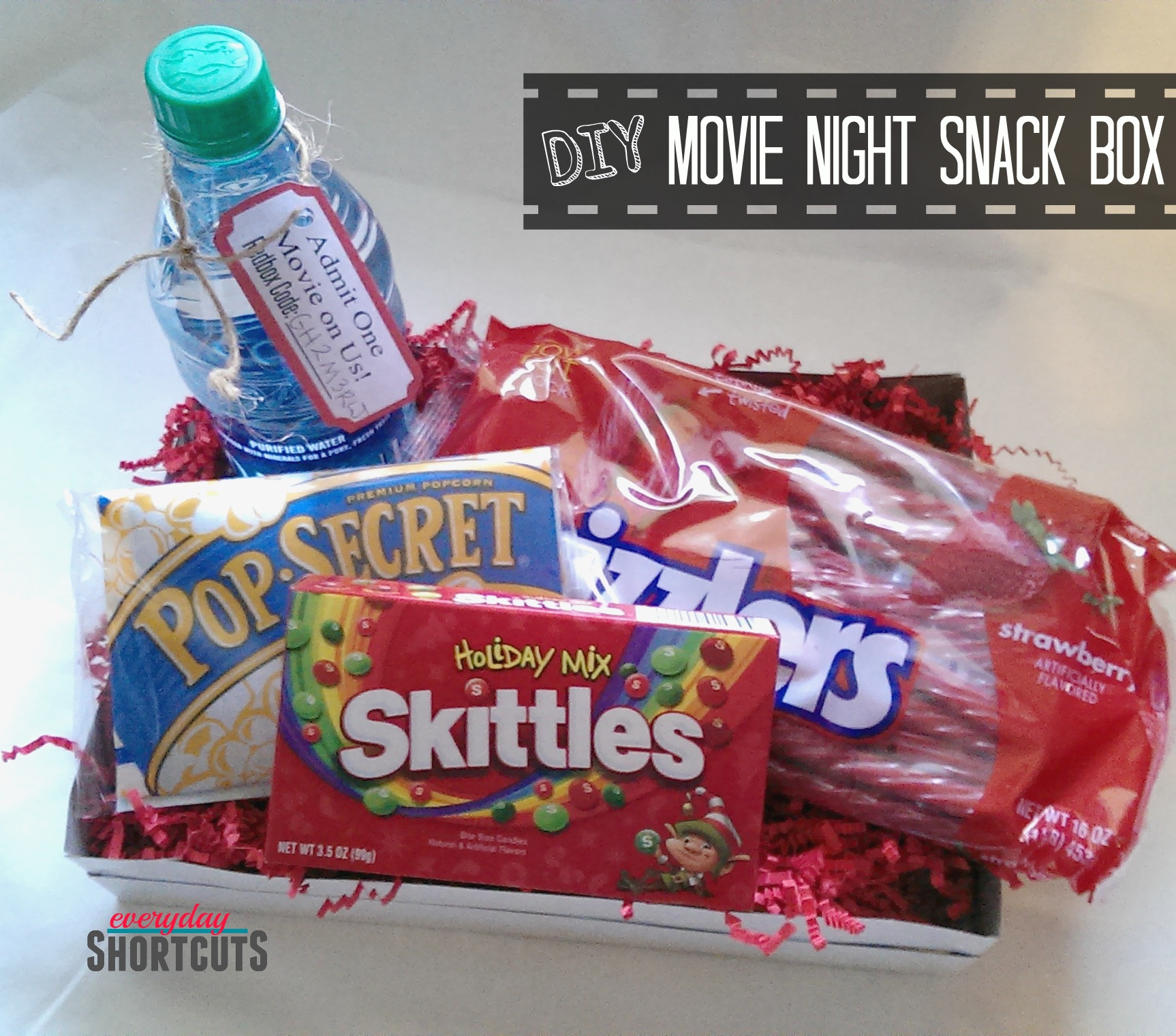 DIY Movie Night Snack Box - Everyday Shortcuts