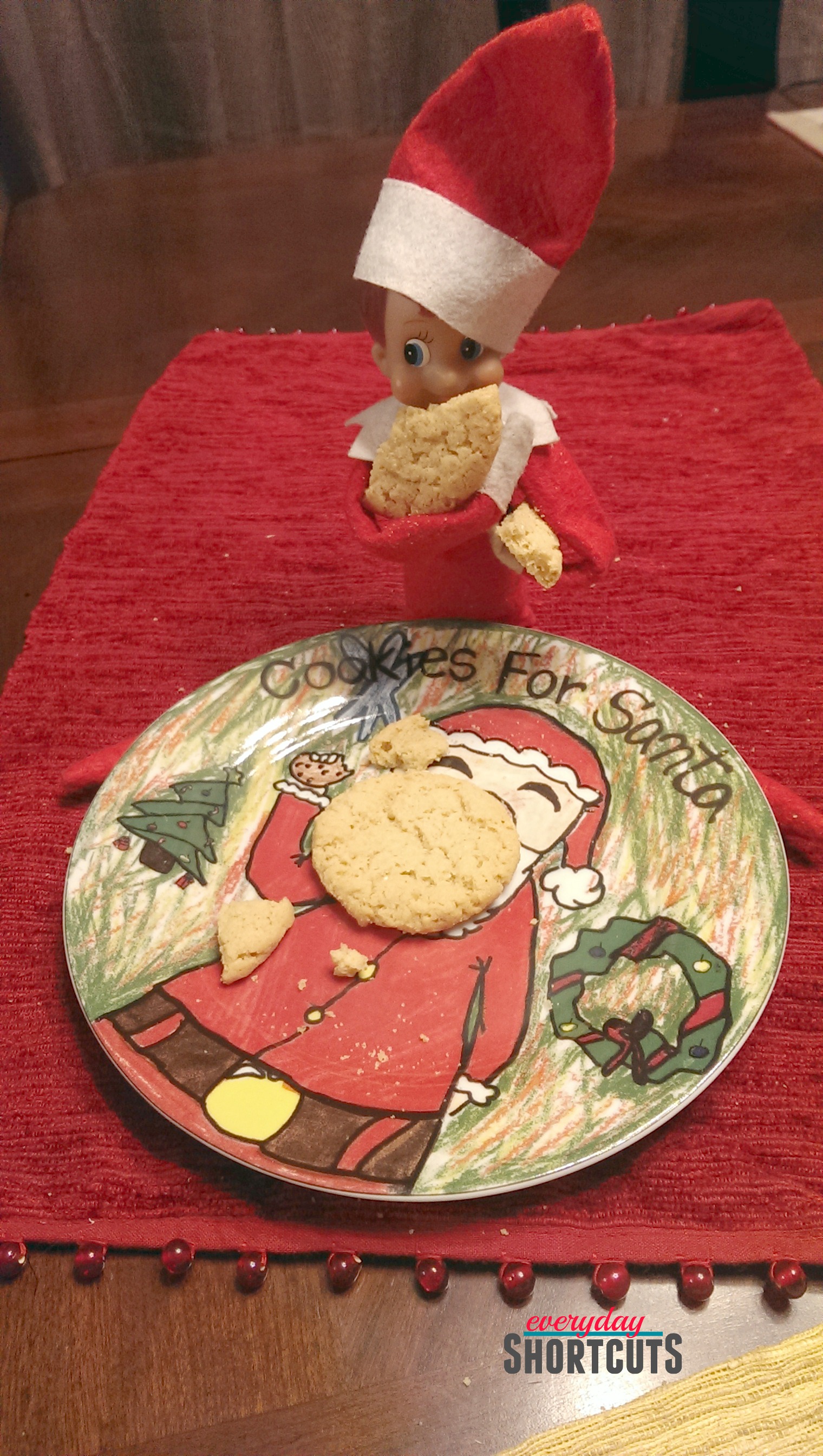 elf on the shelf santas cookies