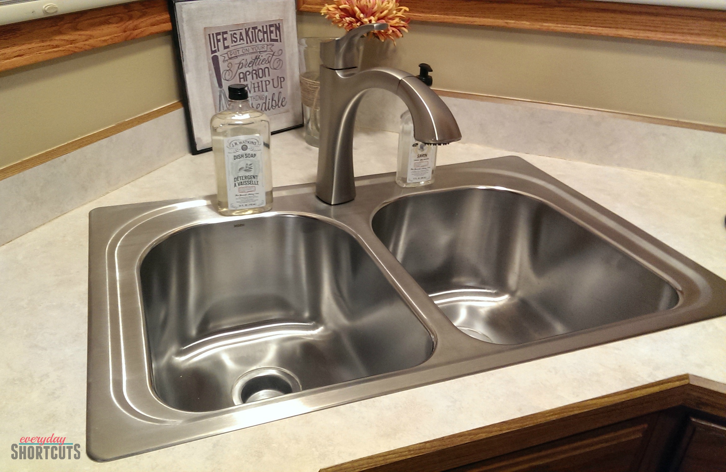 DIY Moen Kitchen Sink & Faucet Install - Everyday Shortcuts