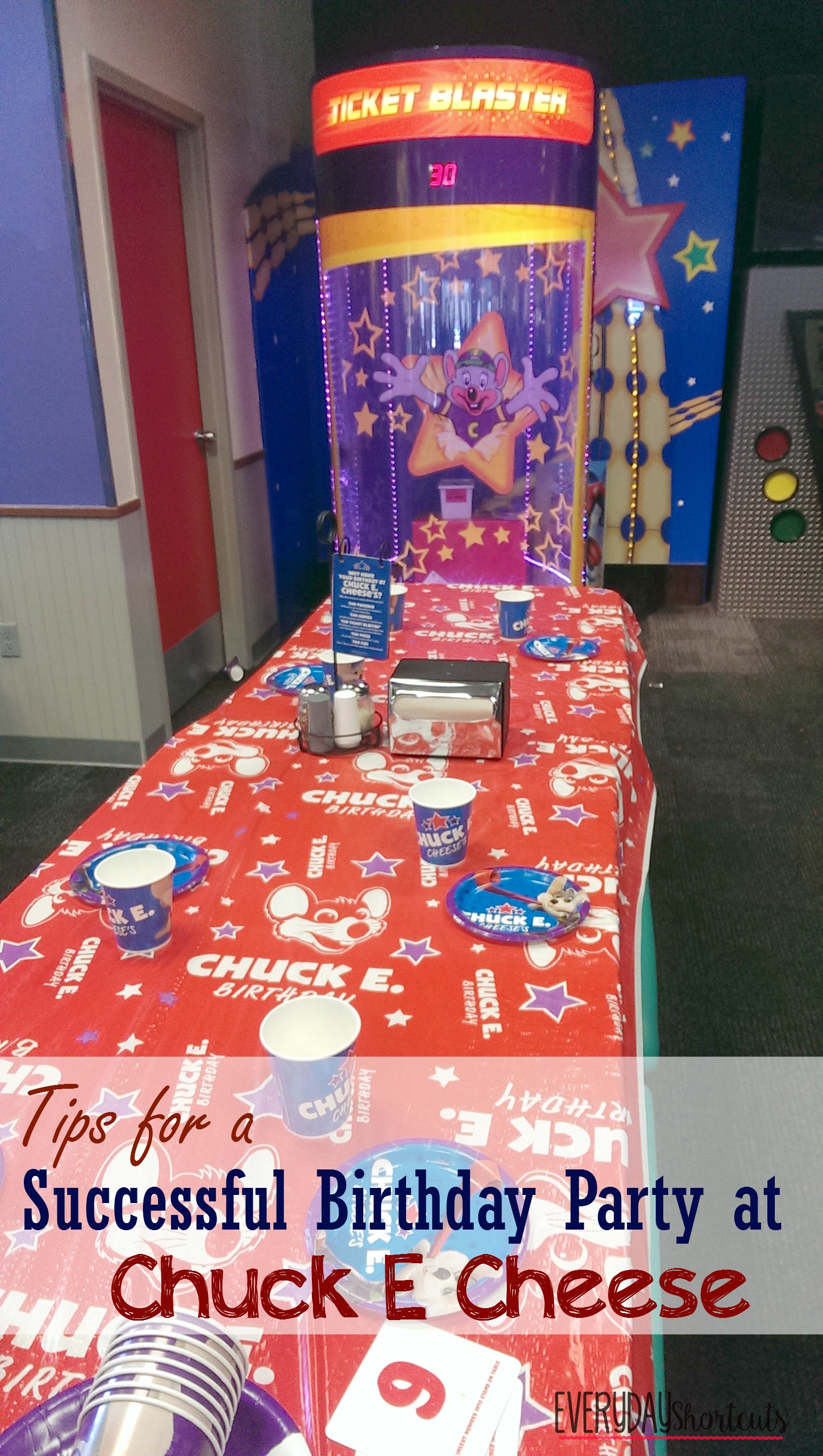 Birthday Party At Chuck E Cheese 