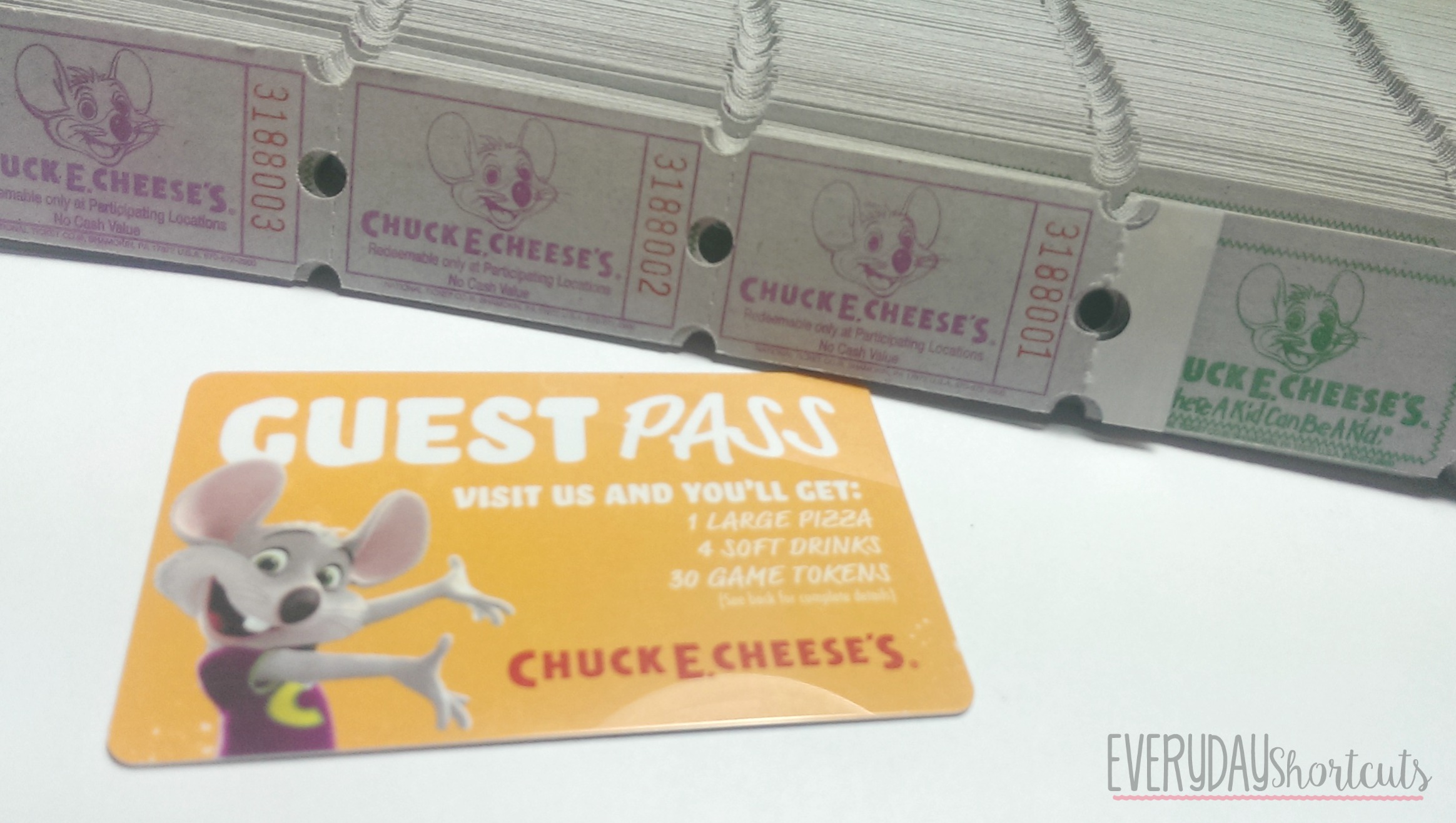 chuck e cheese giveaway
