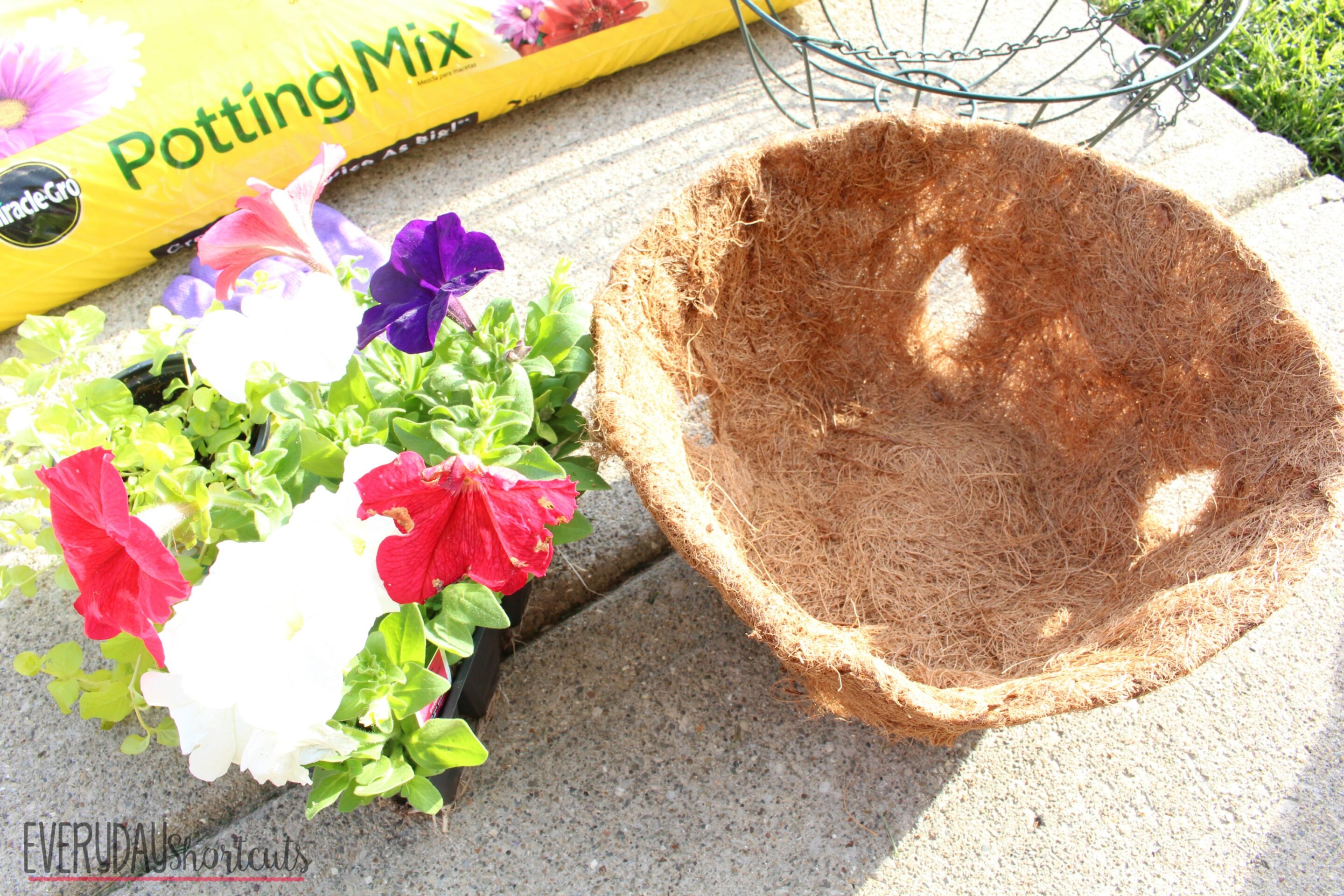 hanging basket process