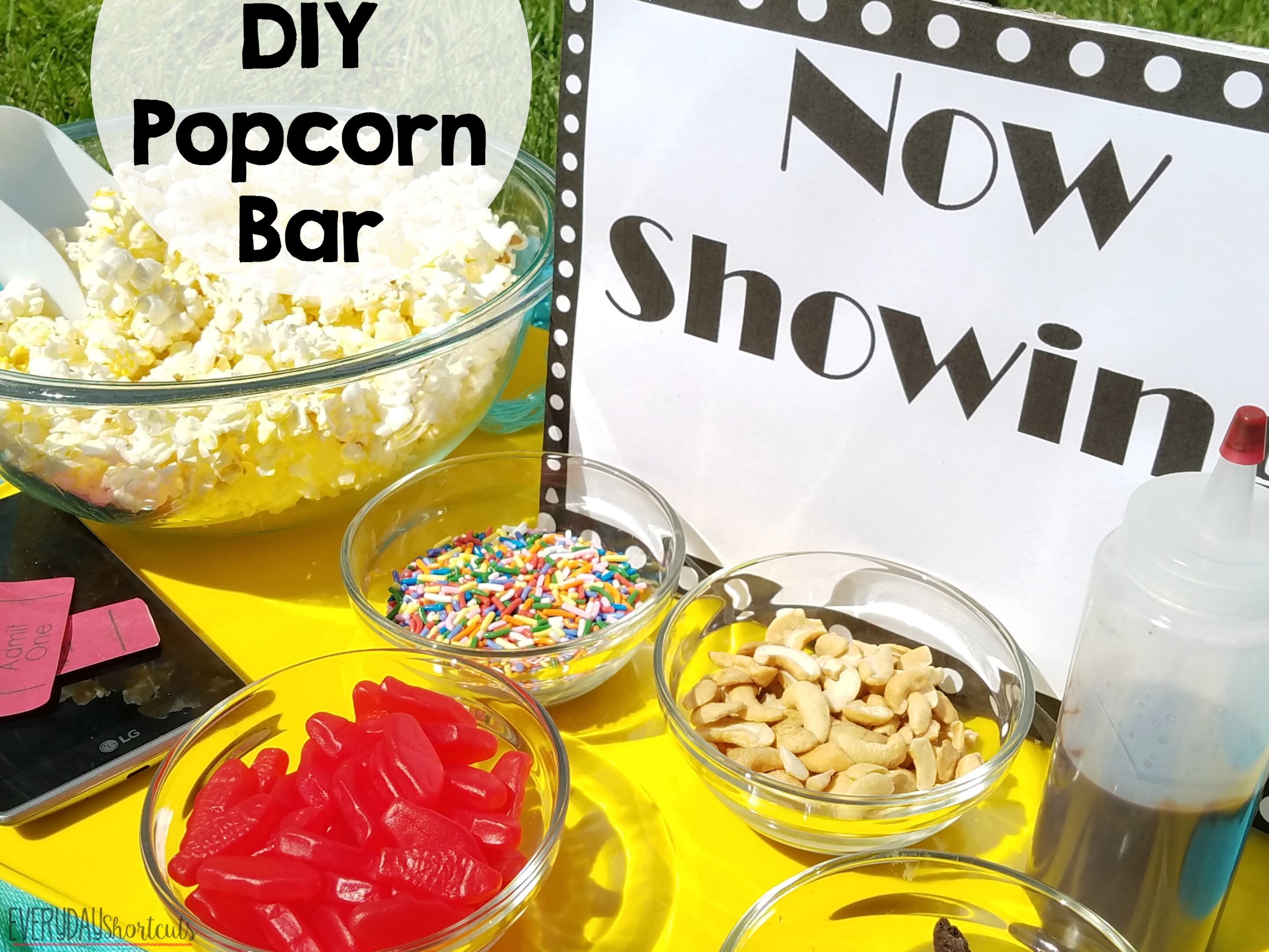 diy popcorn bar