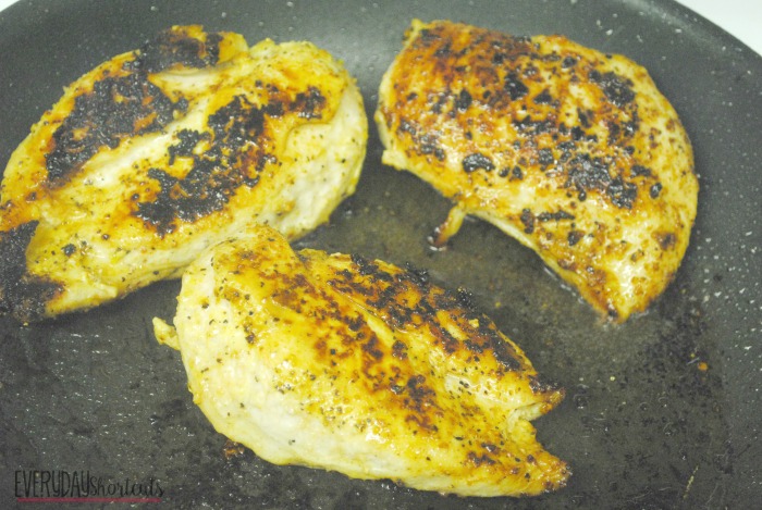 Citrus chicken in pan