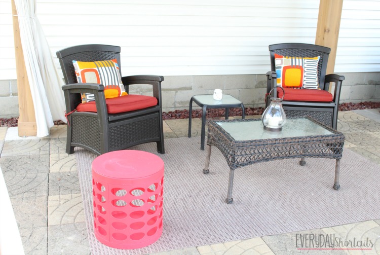 outdoor patio decorated