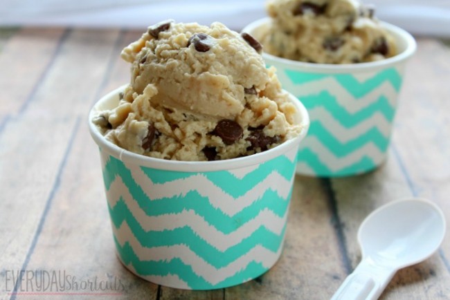 Chocolate Chip Cookie Dough Frozen Yogurt - Everyday Shortcuts