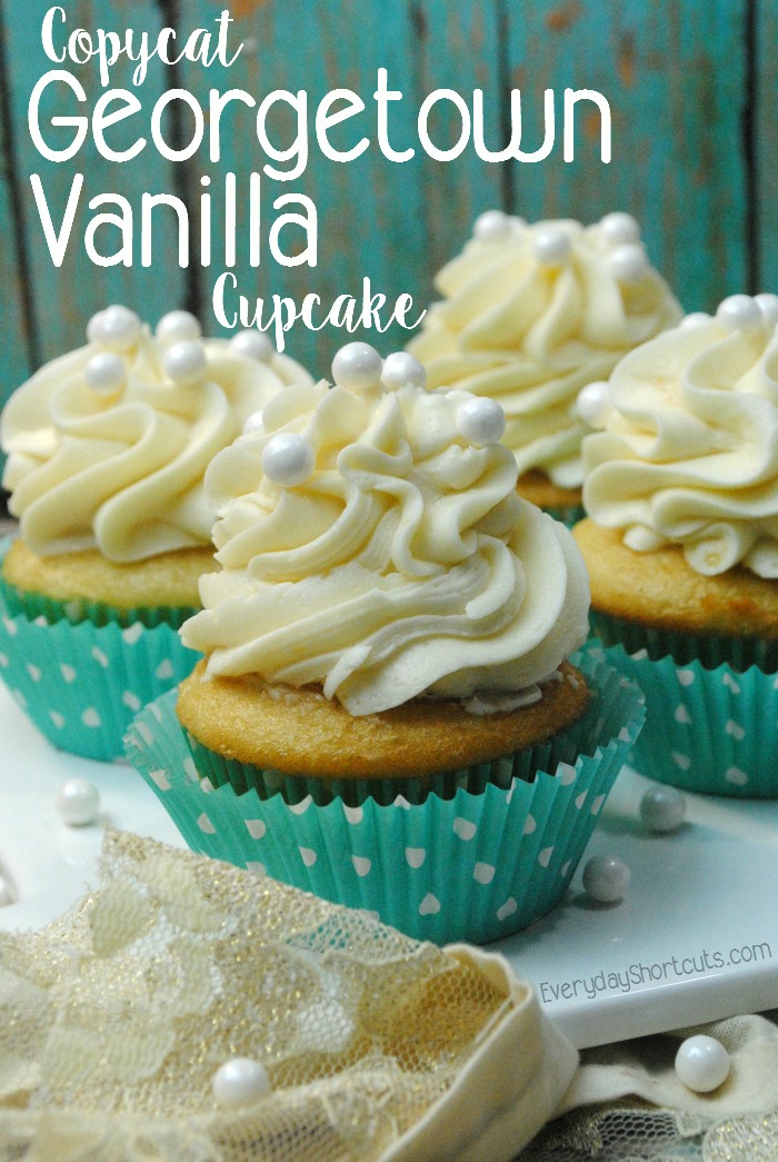 copycat Georgetown Vanilla Cupcake