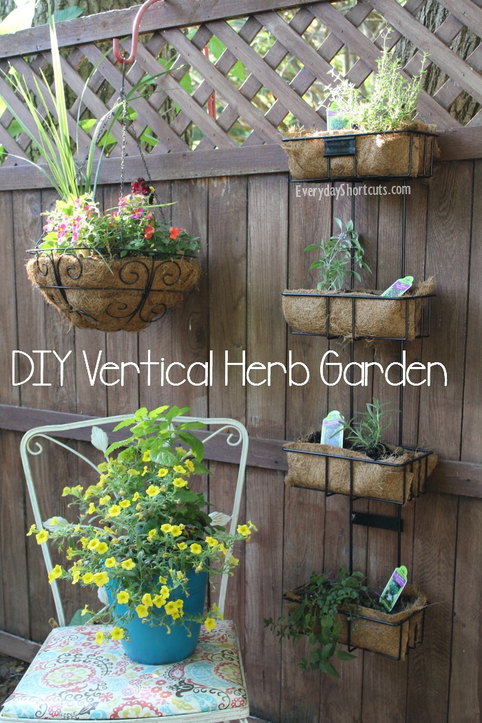 diy vertical herb garden