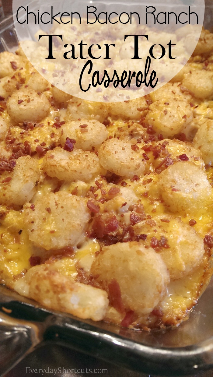 chicken tater tot casserole with bacon