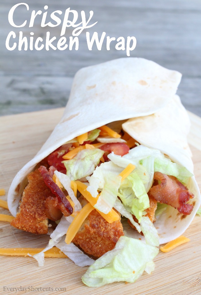 (AD) Crispy Chicken Wrap - Everyday Shortcuts