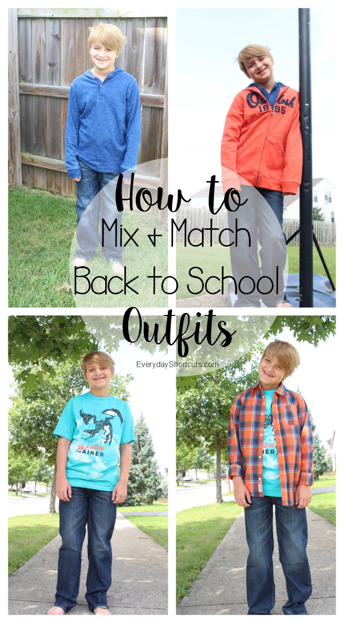 how to mix & match back to school outfits