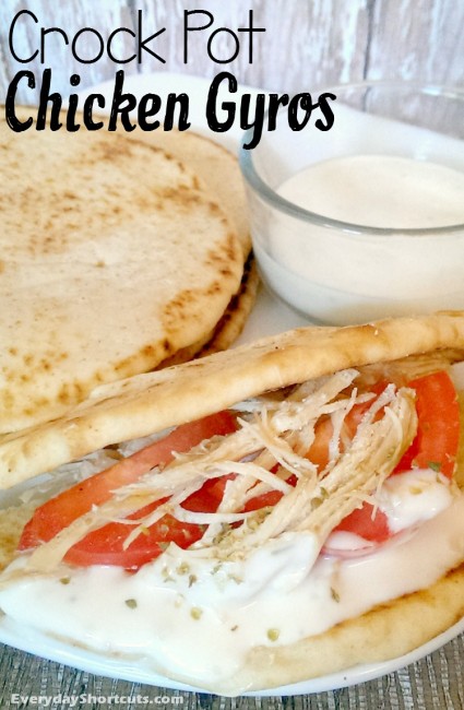 Crock Pot Chicken Gyros - Everyday Shortcuts