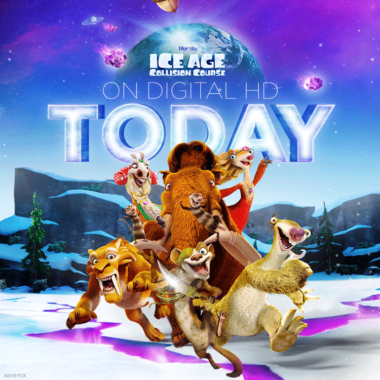 Ice Age 5 Collision Course Now Available on Bluray, DVD, and 4K Ultra