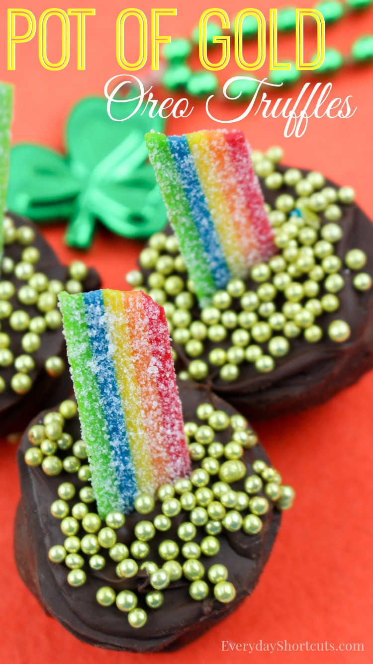 pot of gold oreo truffles