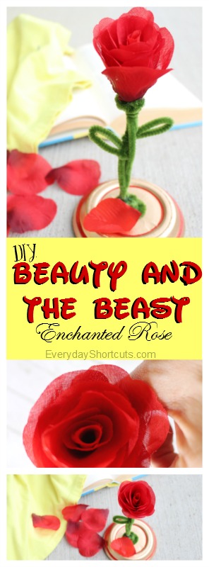 Beauty and The Beast Enchanted Rose Craft