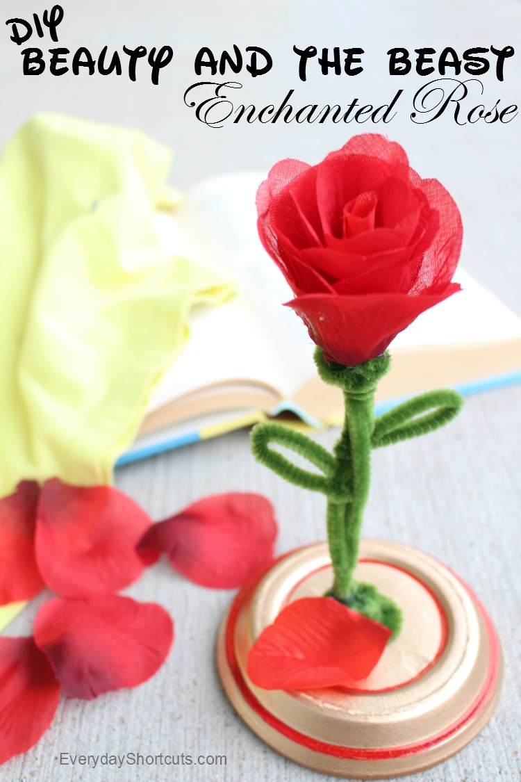 diy beauty and the beast enchanted rose