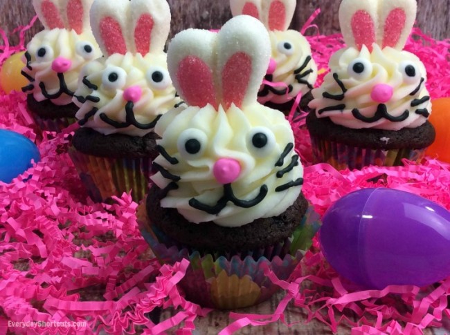 Bunny Cupcakes - Everyday Shortcuts