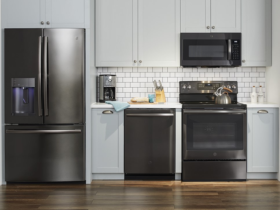 Make a Statement with GE Black Stainless Finish Appliances ...