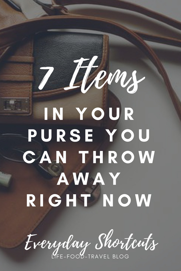 7 Items in Your Purse You Can Throw Away Right Now