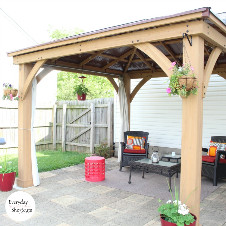 No-Sew Patio Curtains From Drop Cloths