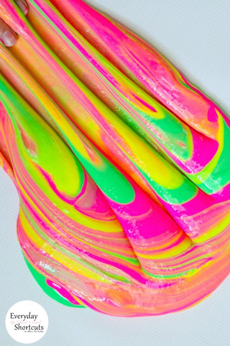 How to Make Neon Slime Everyday Shortcuts
