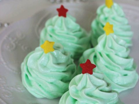 meringue christmas trees