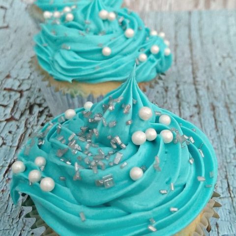 Frozen Inspired Poke Cupcakes