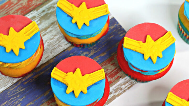 Captain Marvel Cupcakes Everyday Shortcuts