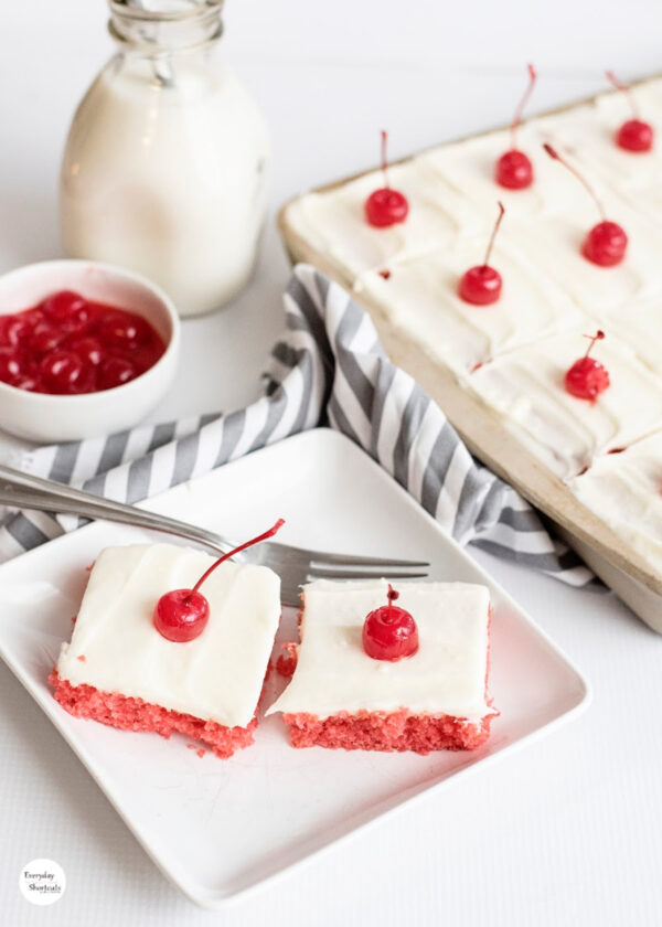 Cherry Sheet Cake - Everyday Shortcuts