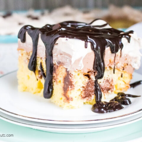 Quadruple Chocolate Poke Cake