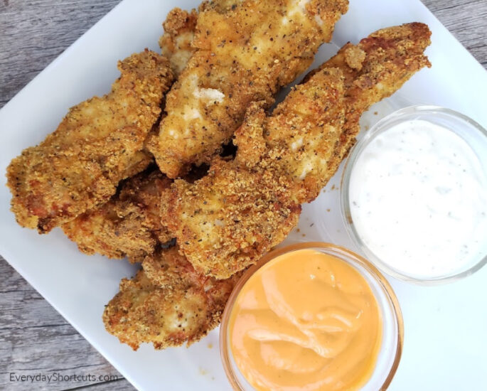 Keto Air Fryer Chicken Tenders - Everyday Shortcuts