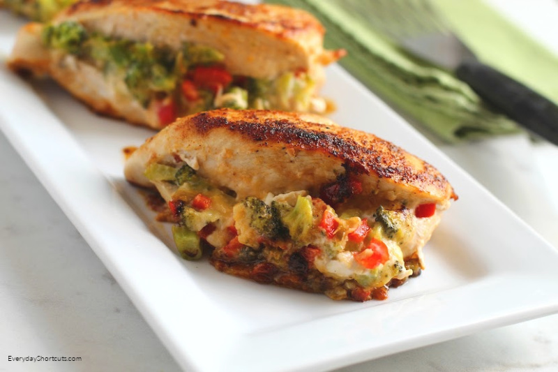 how to make Low Carb Broccoli Cheese Stuffed Chicken